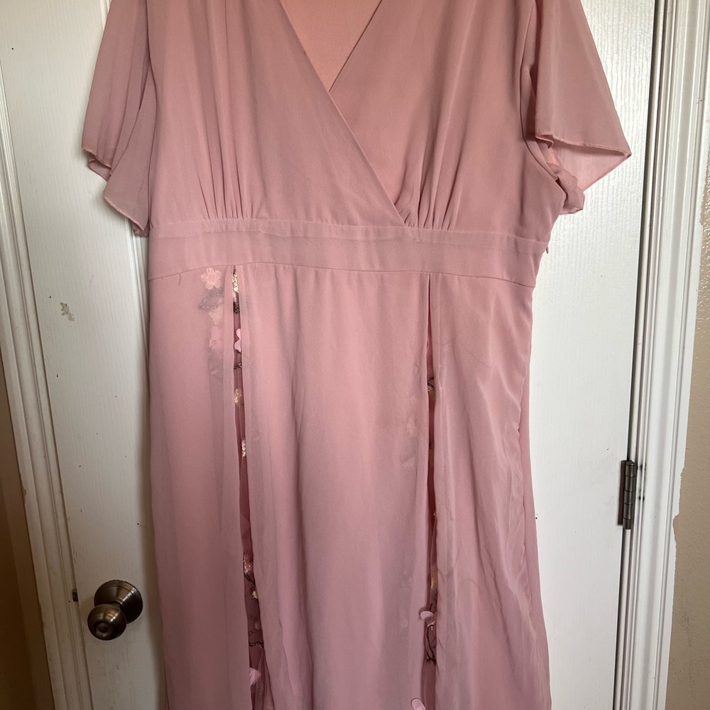 Elegant Pink Women's Dress